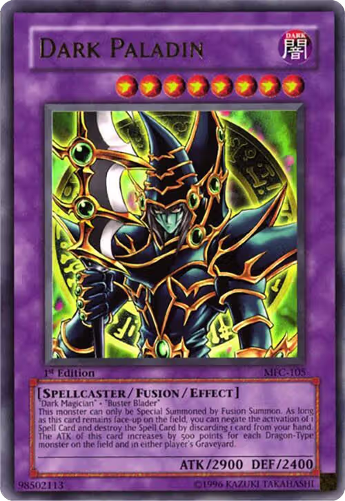Dark Paladin (1st Edition Artwork) (MFC-105), Magician's Force — Yu-Gi-Oh! card price