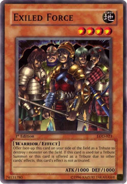 Exiled Force (LOD-023), Legacy of Darkness — Yu-Gi-Oh! card price
