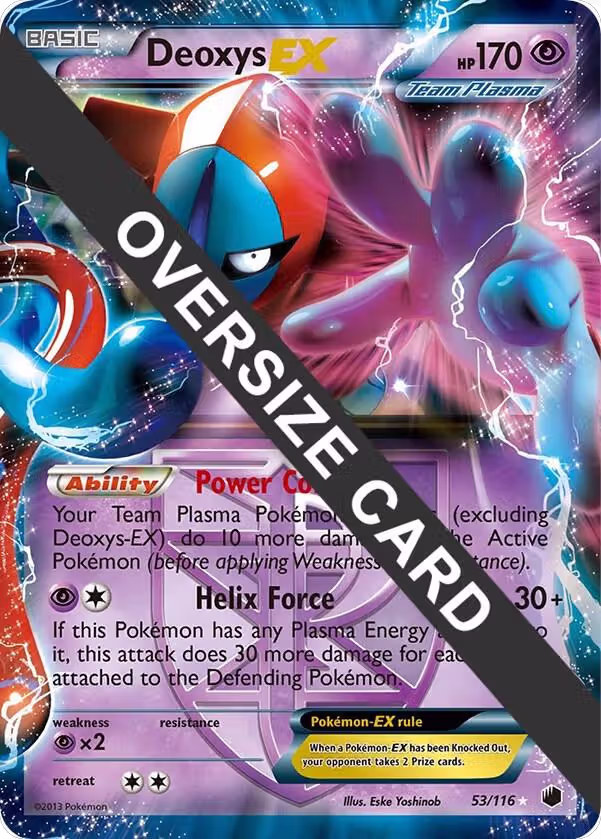 Deoxys EX - 53/116 (Plasma Freeze) (053/116), Jumbo Cards — Pokémon card price