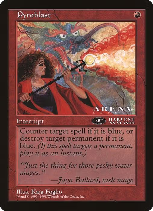 Pyroblast (4th Place) (Arena League), Oversize Cards — Magic card price
