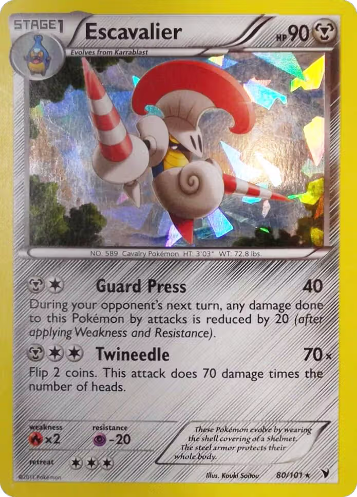 Escavalier - 80/101 (Cracked Ice Holo) (080/101), Deck Exclusives — Pokémon card price