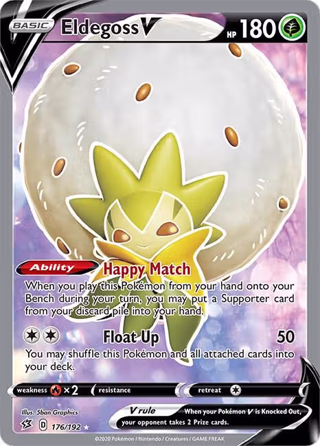 Eldegoss V (Full Art) (176/192), Rebel Clash — Pokémon card price
