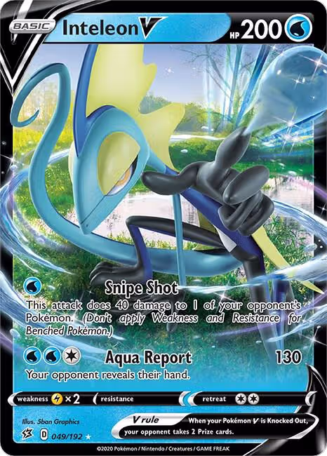 Inteleon V (049/192), Rebel Clash — Pokémon card price