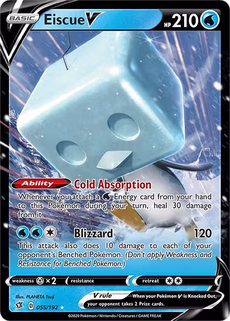 Eiscue V (055/192), Rebel Clash — Pokémon card price