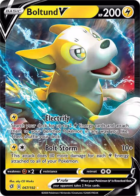 Boltund V (067/192), Rebel Clash — Pokémon card price
