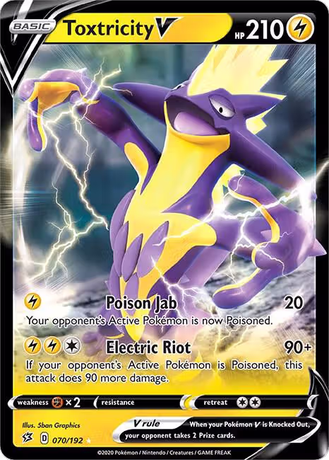 Toxtricity V (070/192), Rebel Clash — Pokémon card price