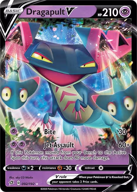 Dragapult V (092/192), Rebel Clash — Pokémon card price