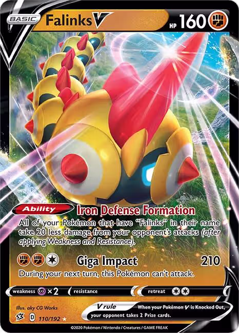 Falinks V (110/192), Rebel Clash — Pokémon card price