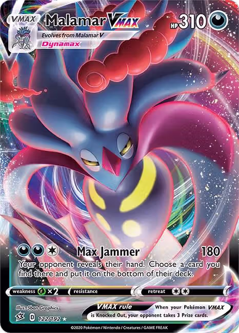 Malamar VMAX (122/192), Rebel Clash — Pokémon card price