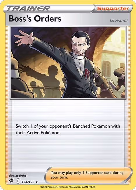Boss's Orders (154/192), Rebel Clash — Pokémon card price