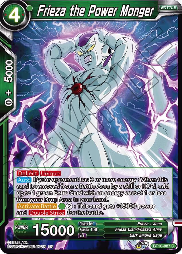 Frieza the Power Monger (BT10-087), Rise of the Unison Warrior — DB Super card price