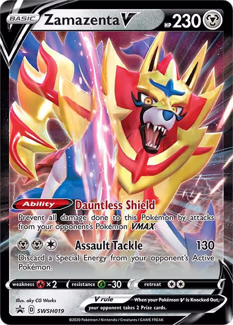 Zamazenta V - SWSH019 (SWSH019), Sword & Shield Promo Cards — Pokémon card price