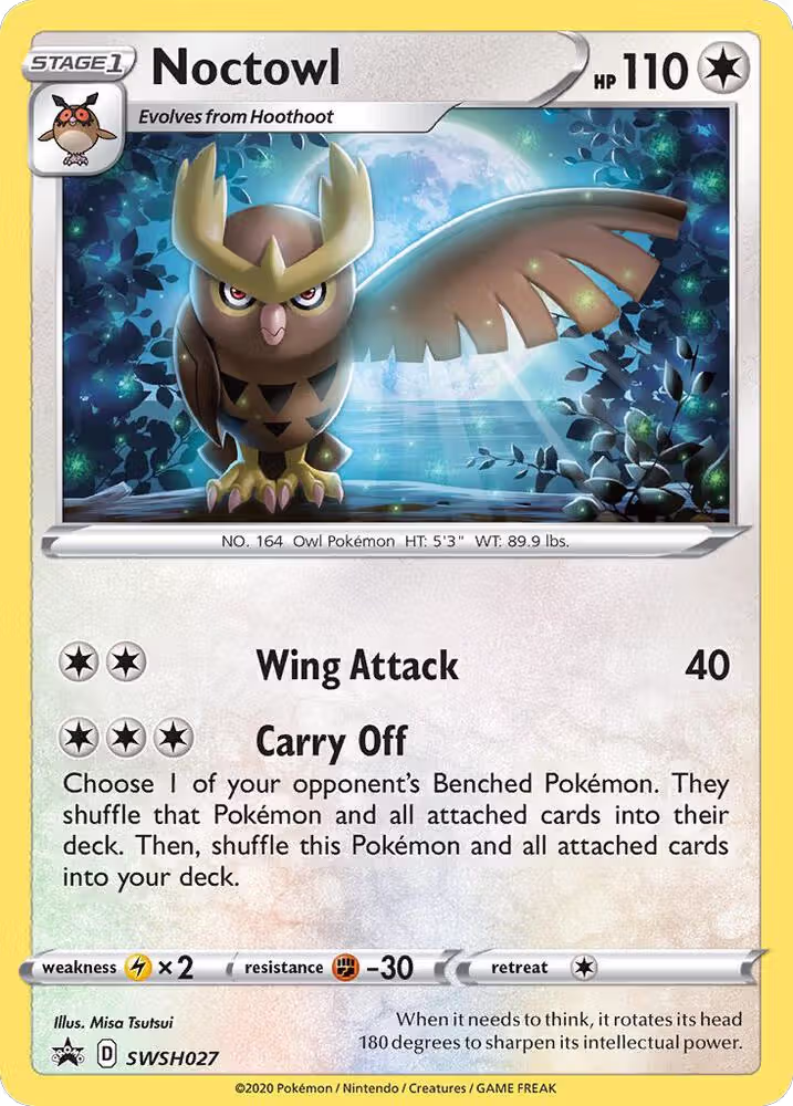 Noctowl - SWSH027 (SWSH027), Sword & Shield Promo Cards — Pokémon card price