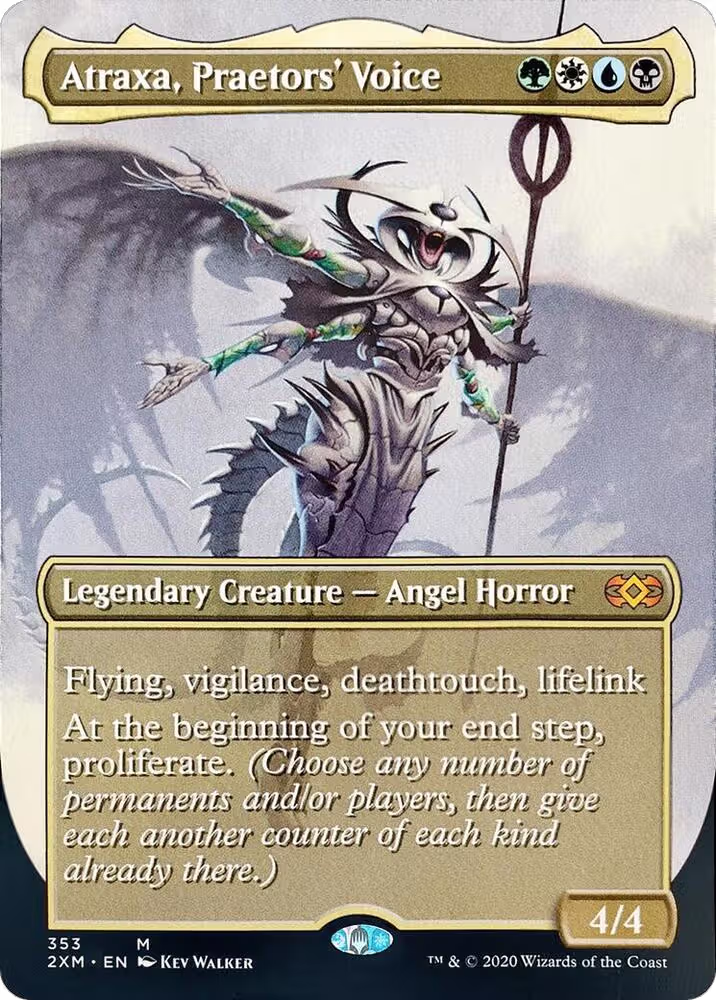 Atraxa, Praetors' Voice (Borderless) (353), Double Masters — Magic card price