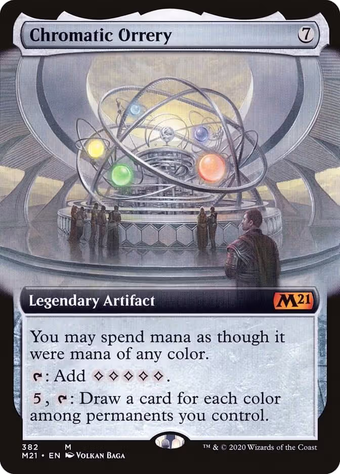Chromatic Orrery (Extended Art) (382), Core Set 2021 — Magic card price