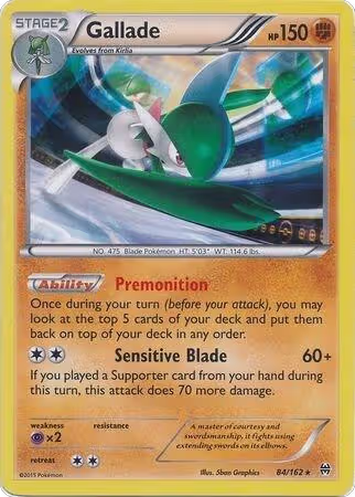 Gallade - 84/162 (Cosmos Holo) (084/162), Blister Exclusives — Pokémon card price
