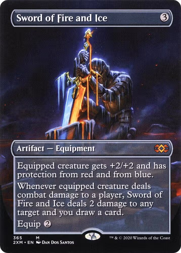 Sword of Fire and Ice (Borderless) (365), Double Masters — Magic card price