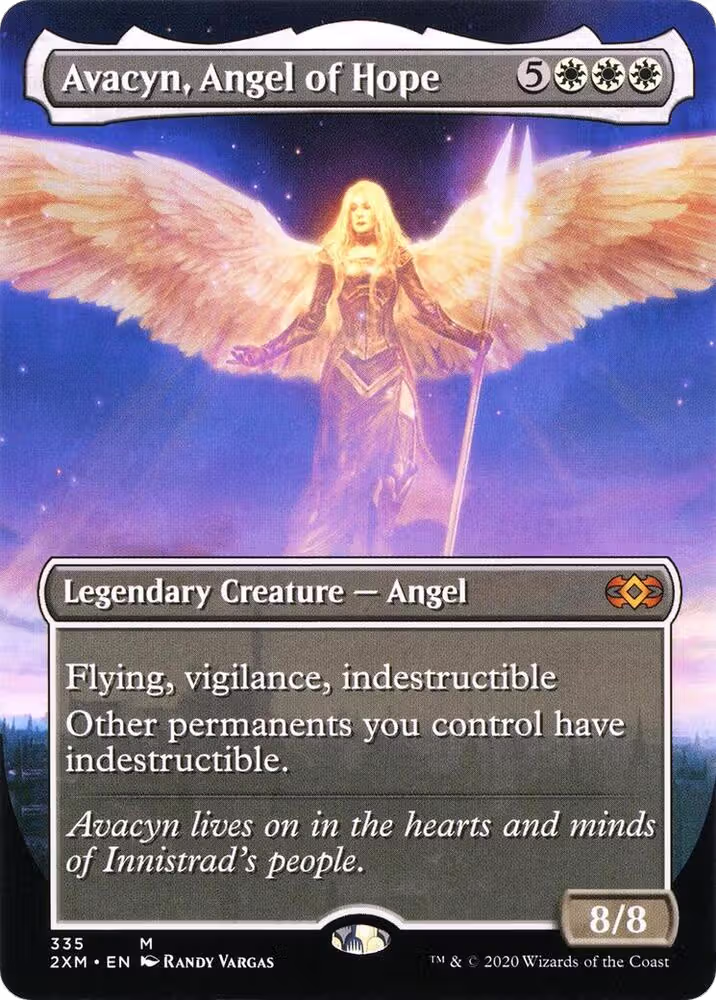 Avacyn, Angel of Hope (Borderless) (335), Double Masters — Magic card price