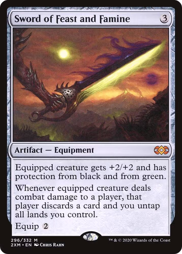 Sword of Feast and Famine (296), Double Masters — Magic card price