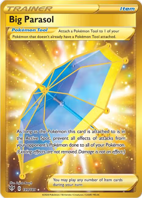 Big Parasol (Secret) (199/189), Darkness Ablaze — Pokémon card price