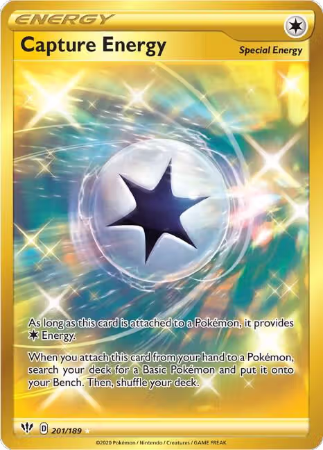 Capture Energy (Secret) (201/189), Darkness Ablaze — Pokémon card price