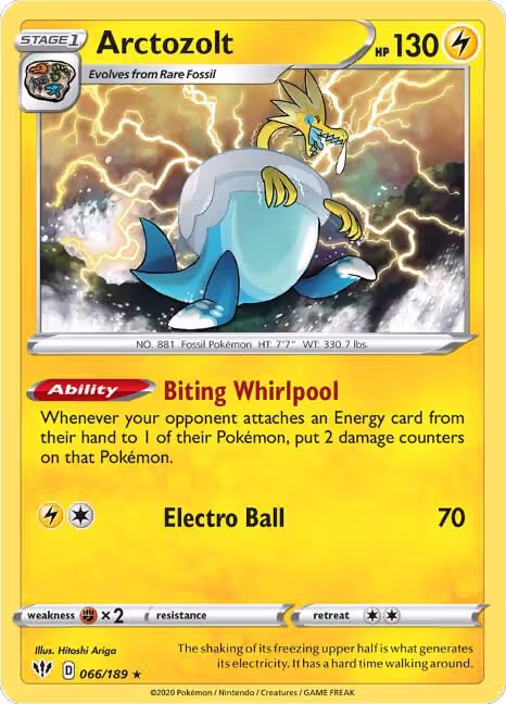 Arctozolt (066/189), Darkness Ablaze — Pokémon card price
