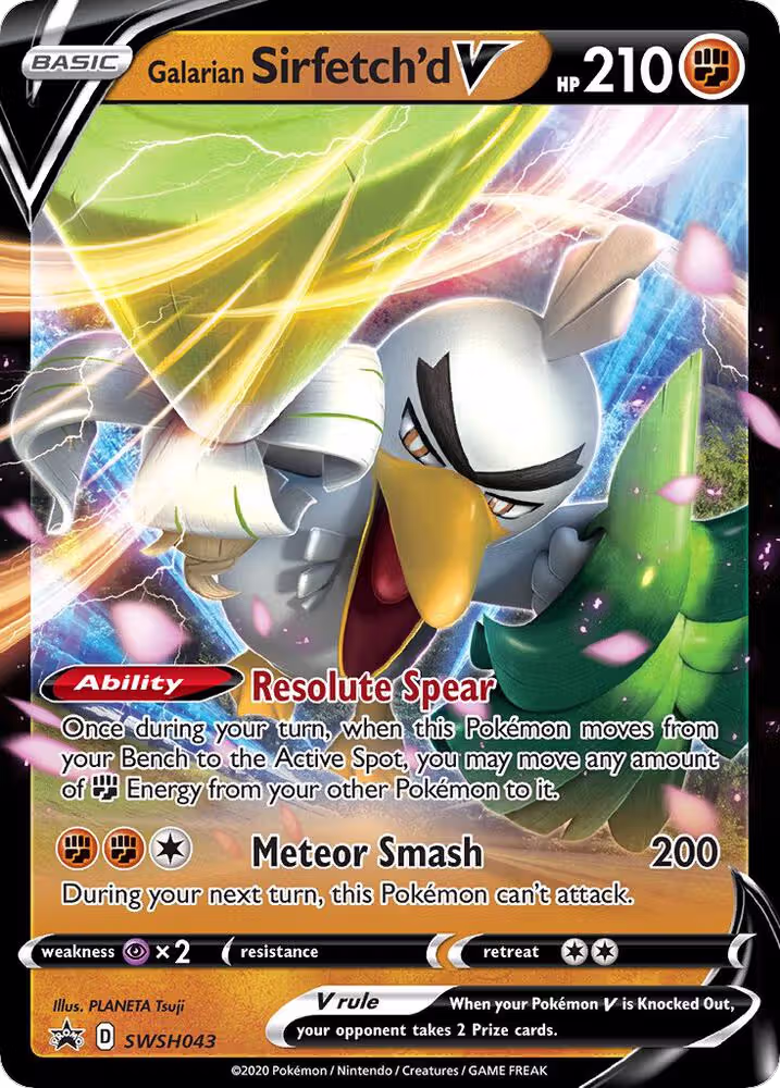 Galarian Sirfetch'd V - SWSH043 (SWSH043), Sword & Shield Promo Cards — Pokémon card price
