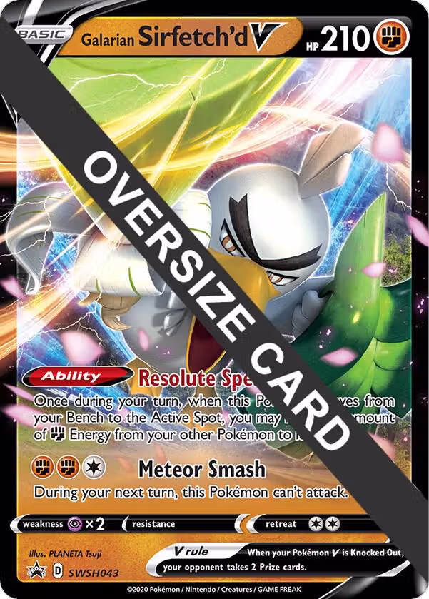 Galarian Sirfetch'd V - SWSH043 (SWSH043), Jumbo Cards — Pokémon card price
