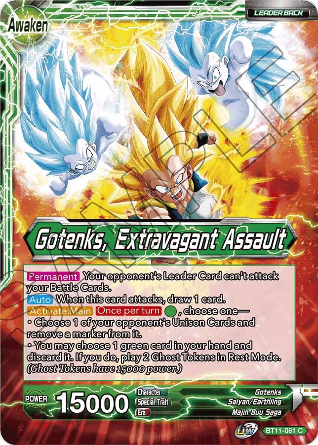 Gotenks // Gotenks, Extravagant Assault (BT11-061), Vermilion Bloodline — DB Super card price