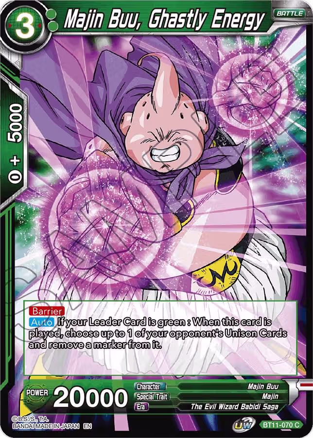 Majin Buu, Ghastly Energy (BT11-070), Vermilion Bloodline — DB Super card price