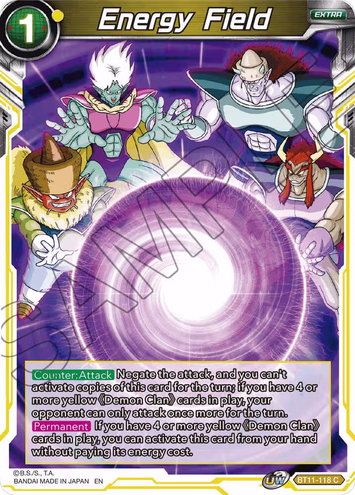 Energy Field (BT11-118), Vermilion Bloodline — DB Super card price
