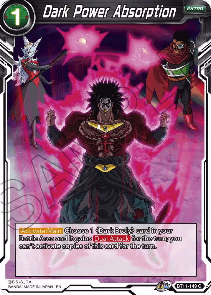Dark Power Absorption (BT11-149), Vermilion Bloodline — DB Super card price