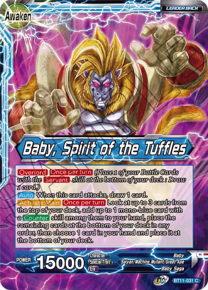Baby // Baby, Spirit of the Tuffles (BT11-031), Vermilion Bloodline — DB Super card price