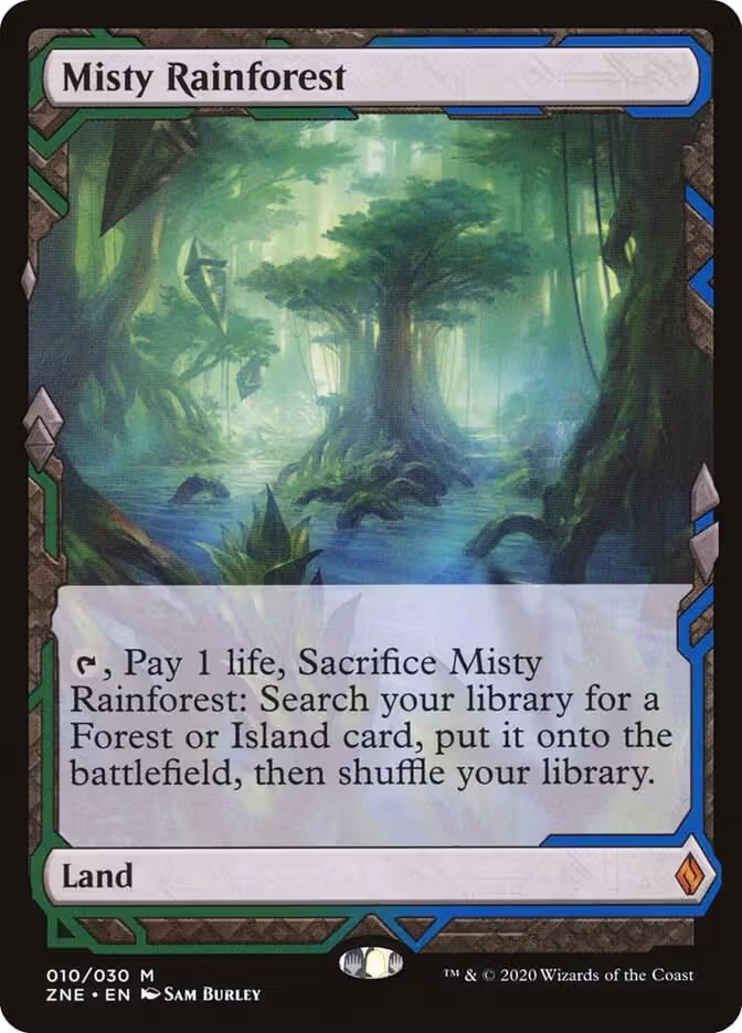Misty Rainforest (10), Zendikar Rising Expeditions — Magic card price