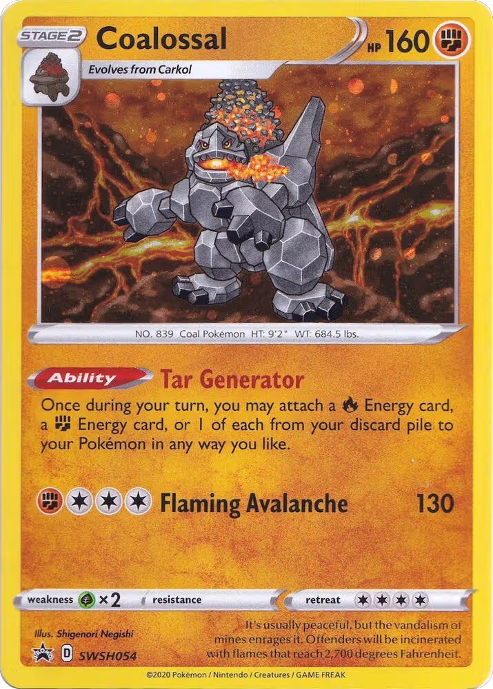 Coalossal - SWSH054 (SWSH054), Sword & Shield Promo Cards — Pokémon card price