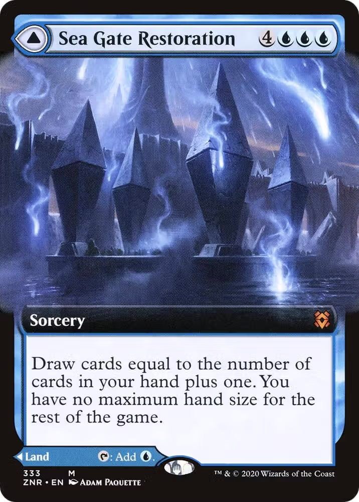 Sea Gate Restoration (Extended Art) (333), Zendikar Rising — Magic card price