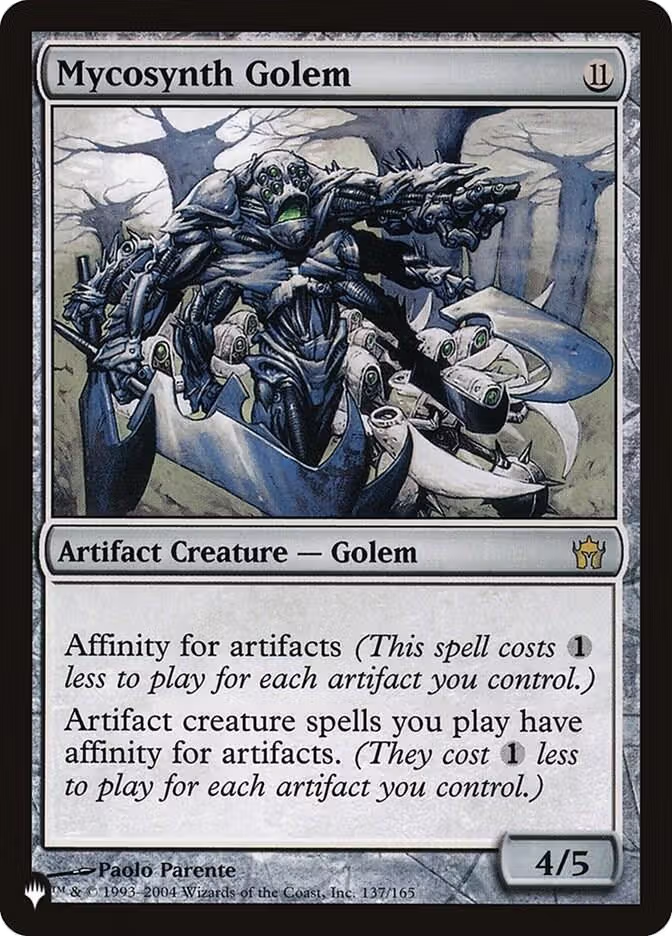 Mycosynth Golem (137/165), The List Reprints — Magic card price