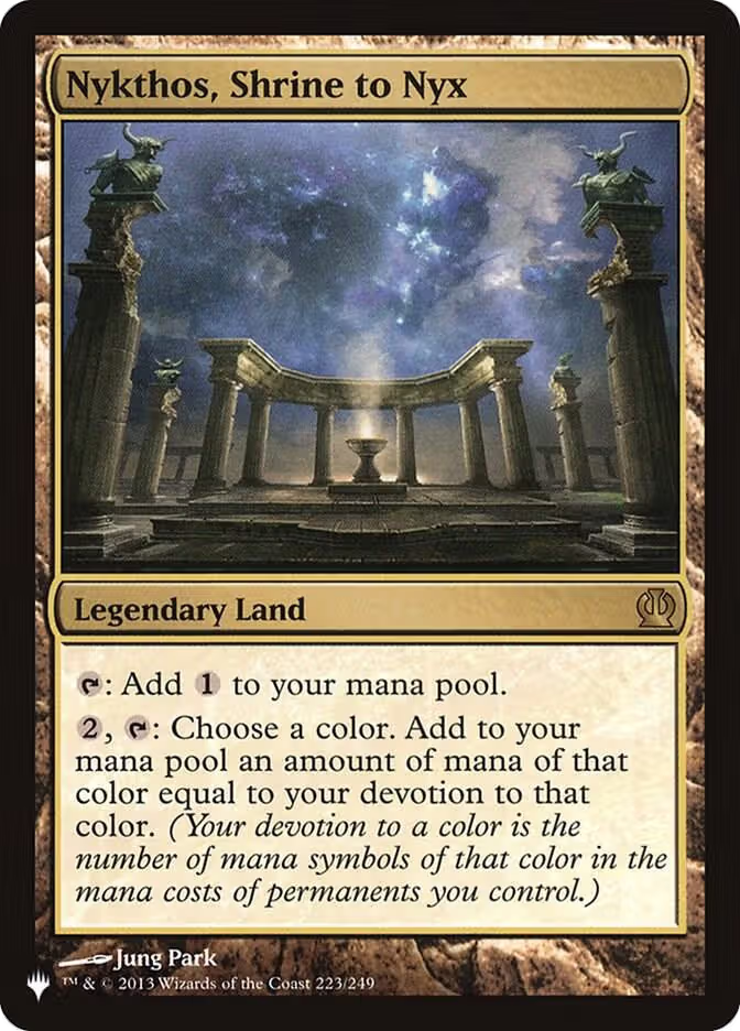 Nykthos, Shrine to Nyx (223/249), The List Reprints — Magic card price