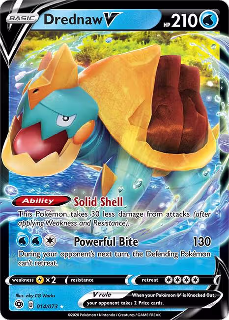 Drednaw V (14/73), Champion's Path — Pokémon card price