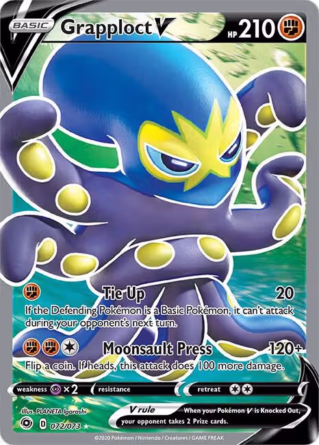 Grapploct V (Full Art) (72/73), Champion's Path — Pokémon card price