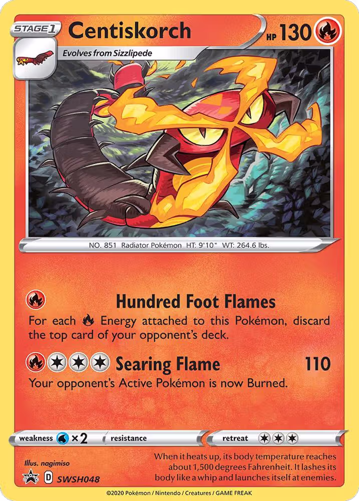 Centiskorch - SWSH048 (SWSH048), Sword & Shield Promo Cards — Pokémon card price