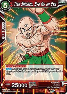 Tien Shinhan, Eye for an Eye (DB3-006), Draft Box 06 - Giant Force — DB Super card price