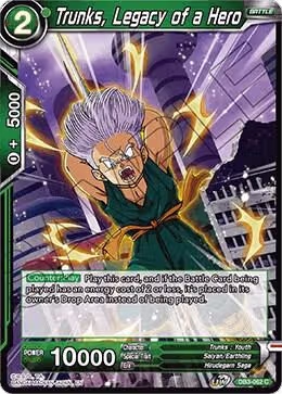 Trunks, Legacy of a Hero (DB3-062), Draft Box 06 - Giant Force — DB Super card price