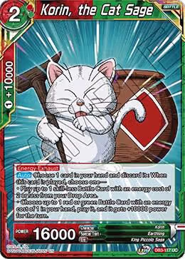 Korin, the Cat Sage (DB3-117), Draft Box 06 - Giant Force — DB Super card price