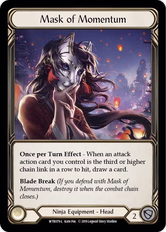 Mask of Momentum (WTR079), Welcome to Rathe — Flesh & Blood card price