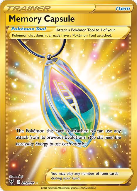 Memory Capsule (Secret) (202/185), Vivid Voltage — Pokémon card price