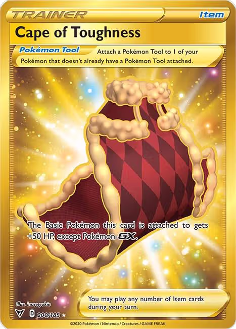 Cape of Toughness (Secret) (200/185), Vivid Voltage — Pokémon card price