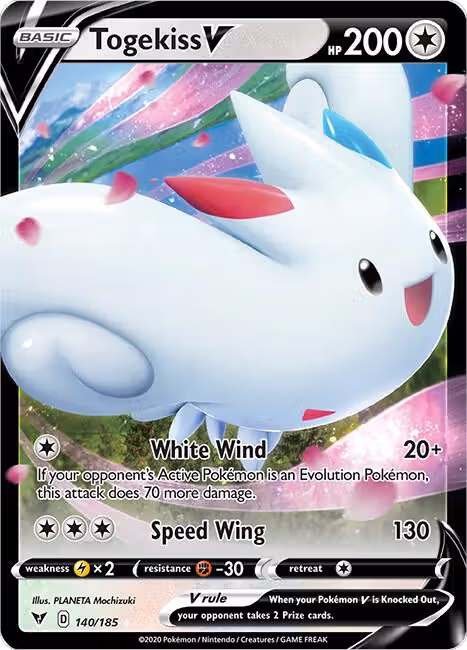 Togekiss V (140/185), Vivid Voltage — Pokémon card price