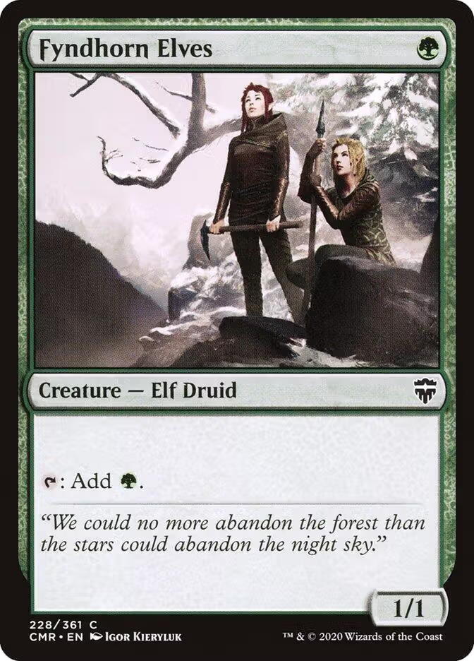 Fyndhorn Elves (228), Commander Legends — Magic card price