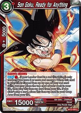 Son Goku, Ready for Anything (BT12-006), Vicious Rejuvenation — DB Super card price